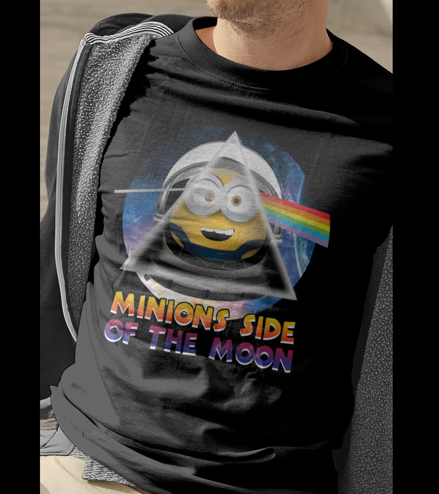 Minions Side Of The Moon Despicable Me Parody Pink Floyd T-Shirt