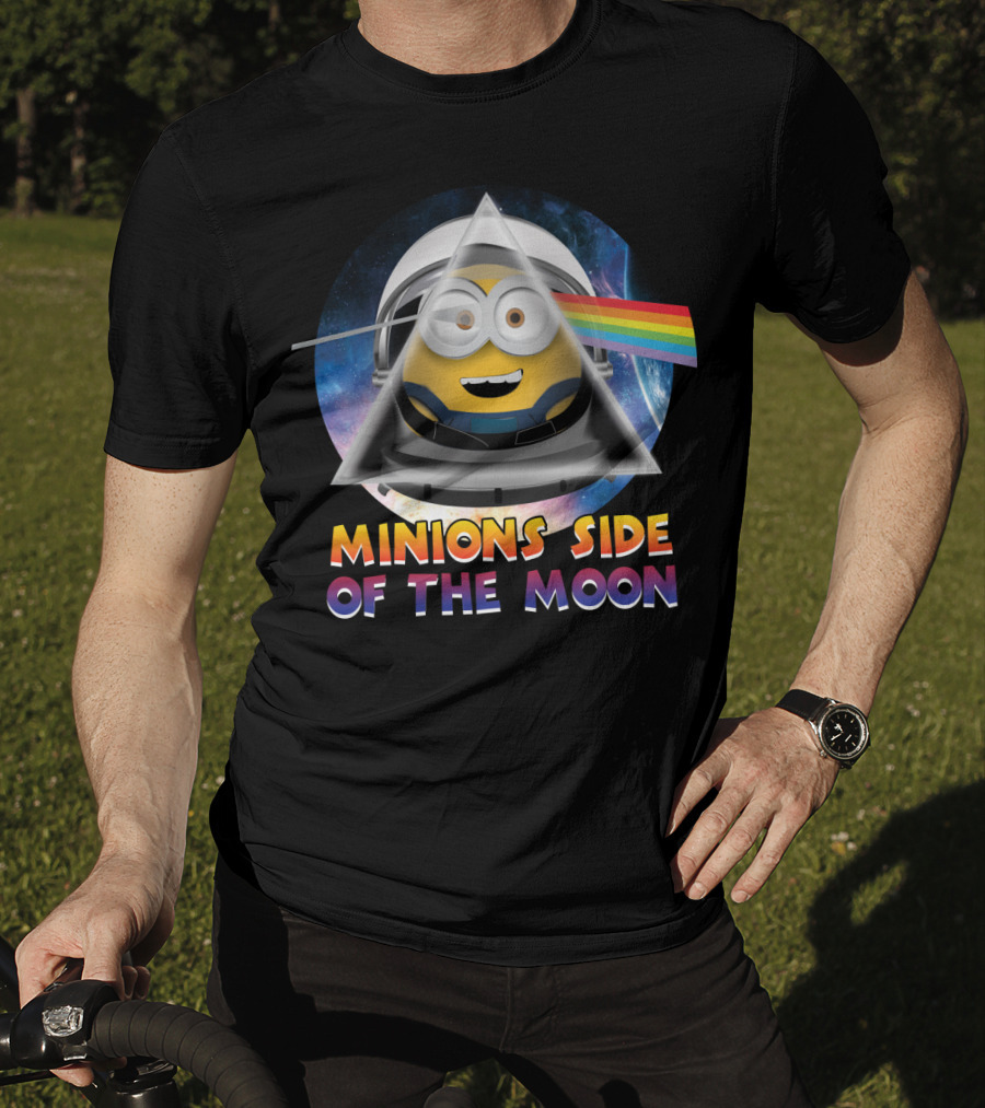Minions Side Of The Moon Despicable Me Parody Pink Floyd T-Shirt