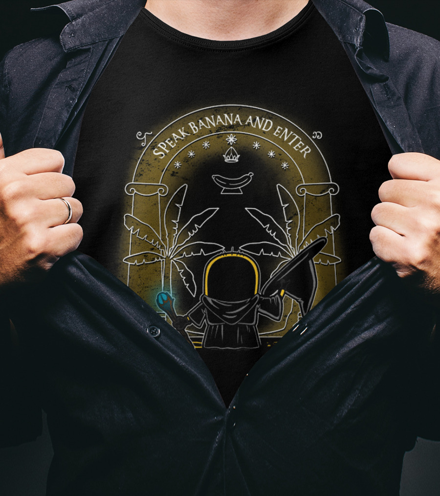 Speak Banana And Enter Despicable Me Minions Portal Scene T-Shirt