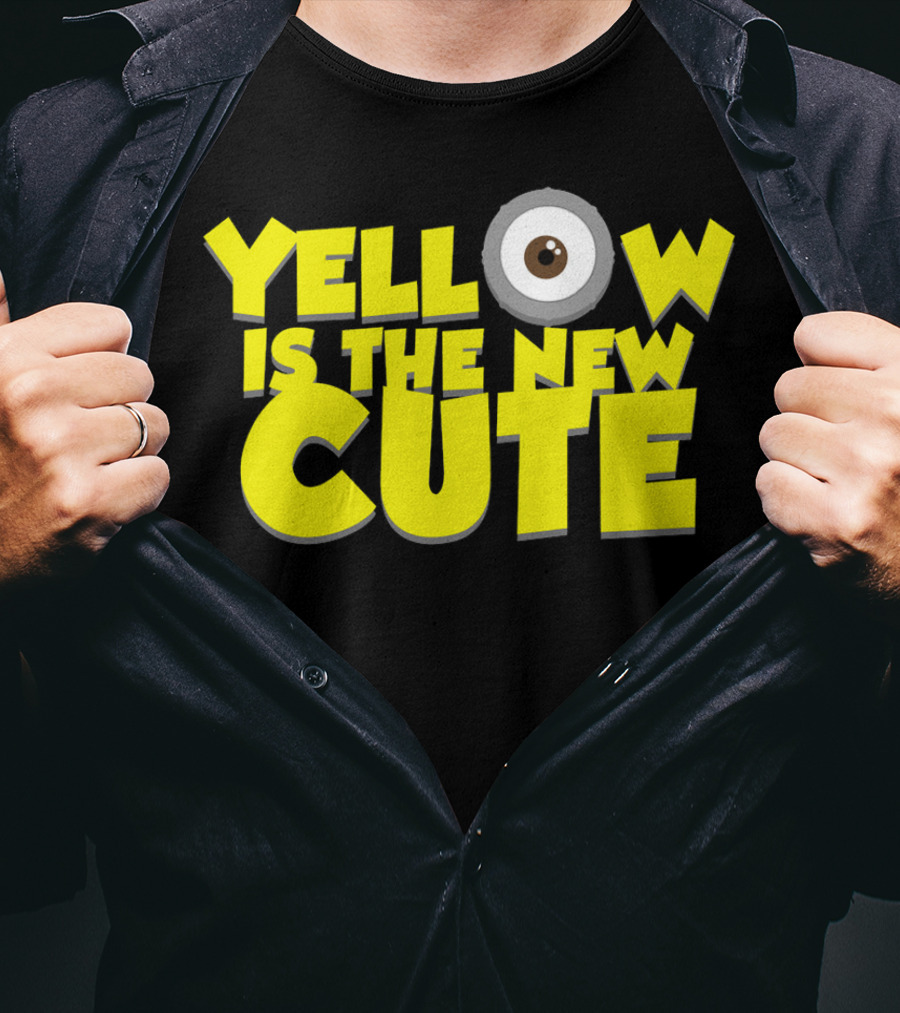Yellow Is The New Cute Despicable Me Minions Eye T-Shirt