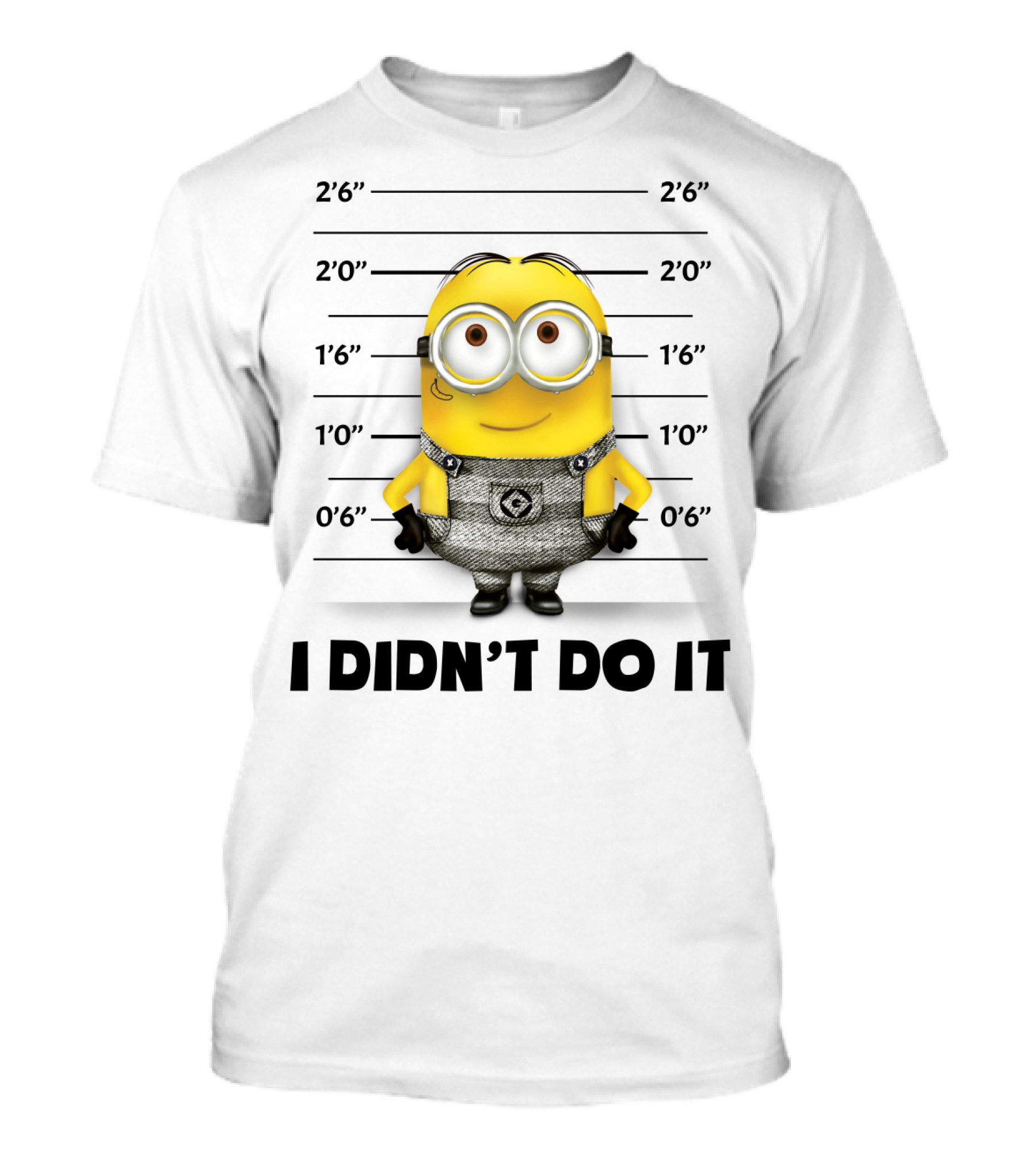 I Didn't Do It Minion Mugshot Despicable Me Naughty T-Shirt