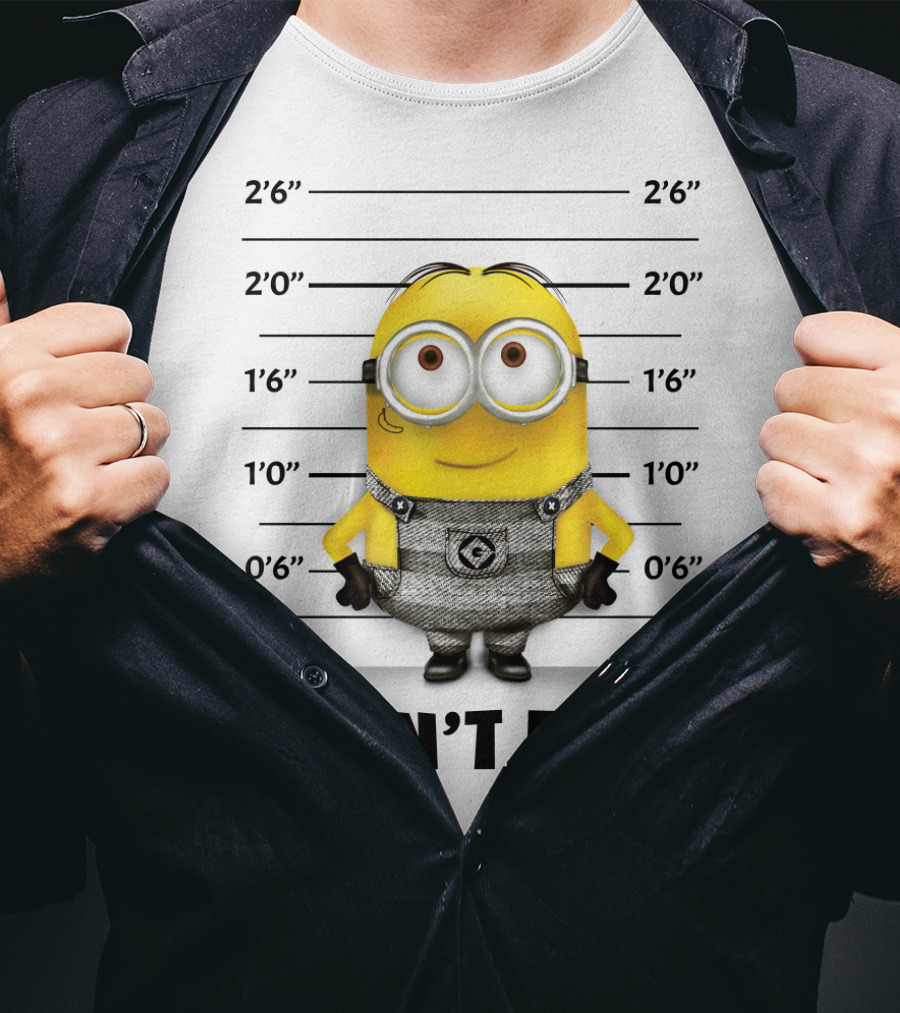 I Didn't Do It Minion Mugshot Despicable Me Naughty T-Shirt