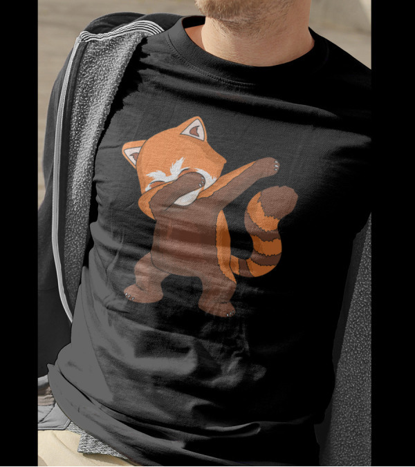 Red Panda Dabbing Dab Dance For Panda Lovers T-Shirt
