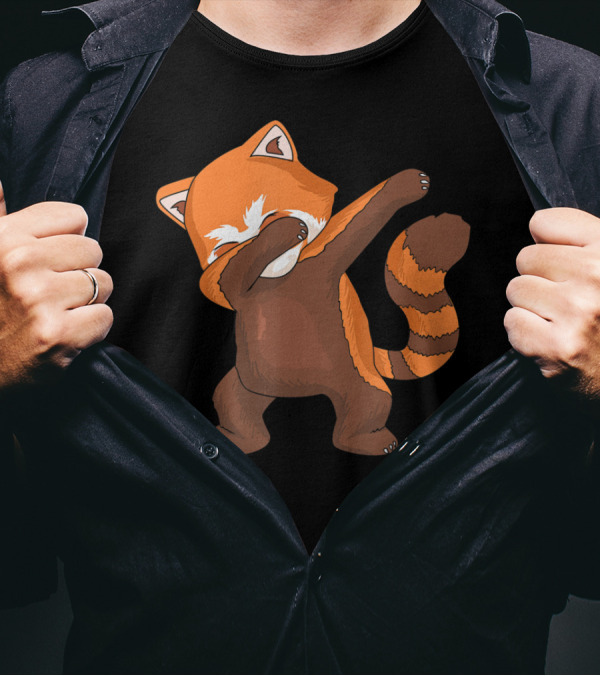 Red Panda Dabbing Dab Dance For Panda Lovers T-Shirt