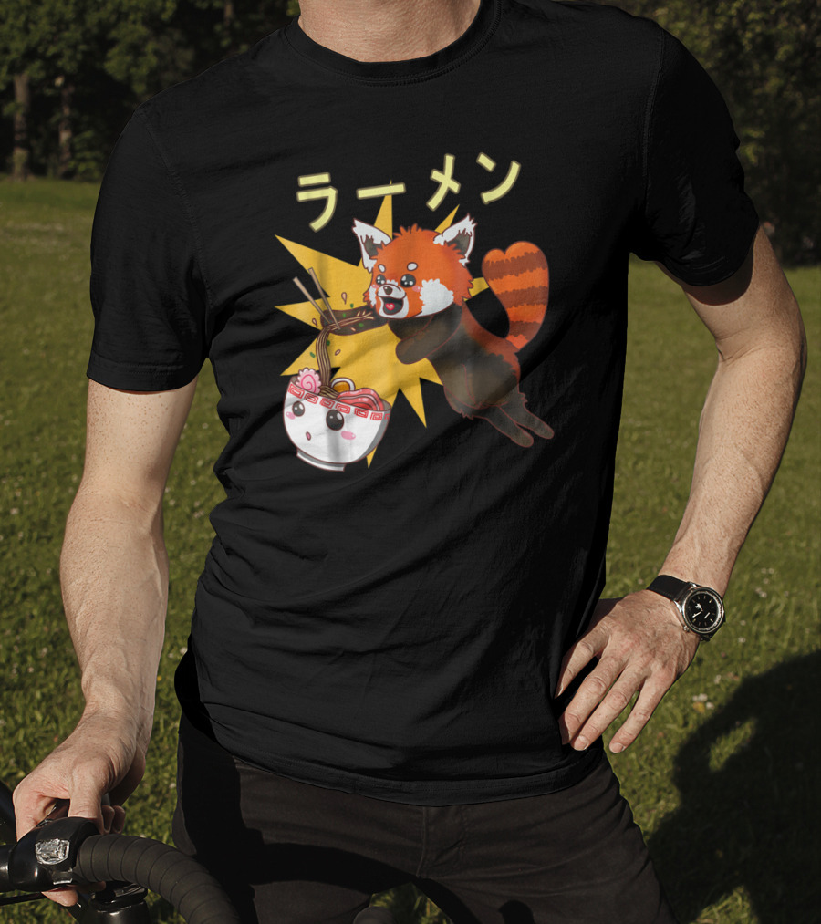 Red Panda Ramen Noodle Lover T-Shirt