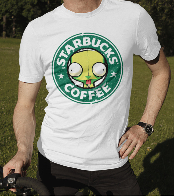 Starbucks Coffee Cute Gir Invader Zim T-Shirt