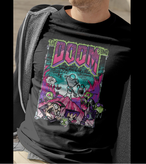 The Doom Song Invader Zim Gir Comic T-Shirt