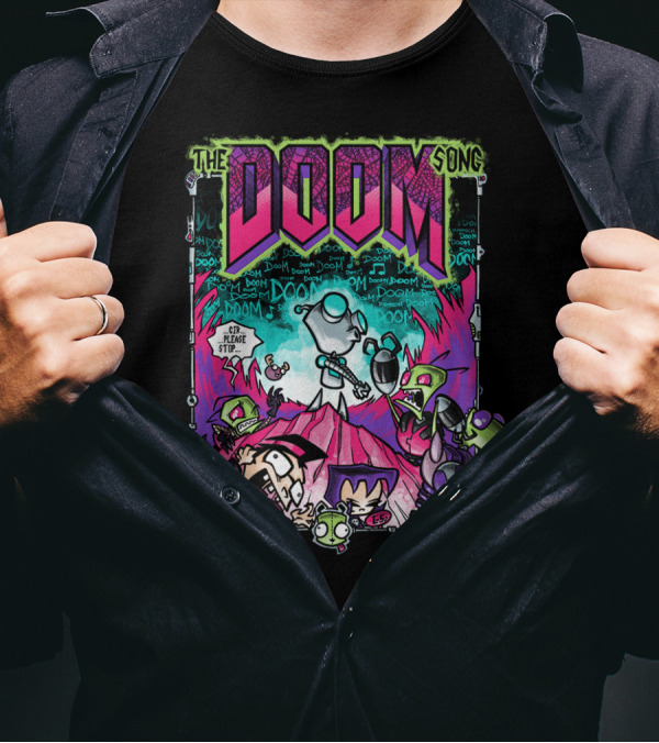 The Doom Song Invader Zim Gir Comic T-Shirt