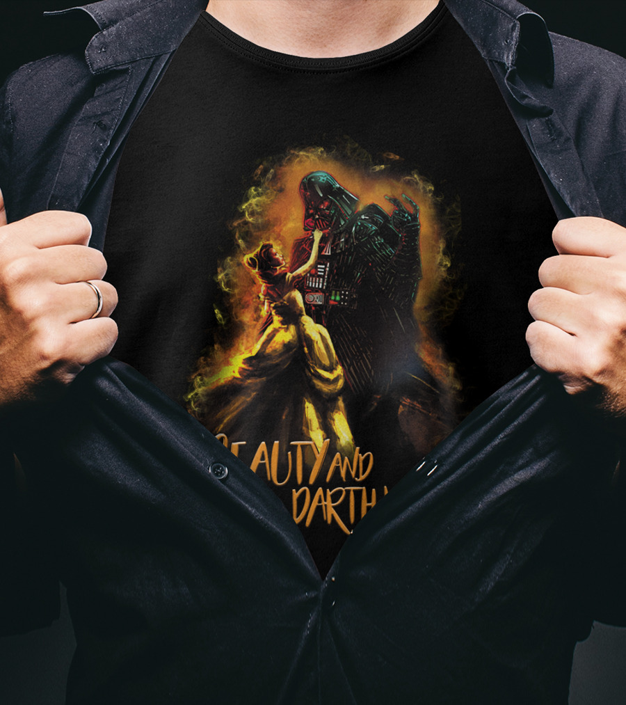 Beauty And The Darth Vader Star Wars Romance Fusion T-Shirt