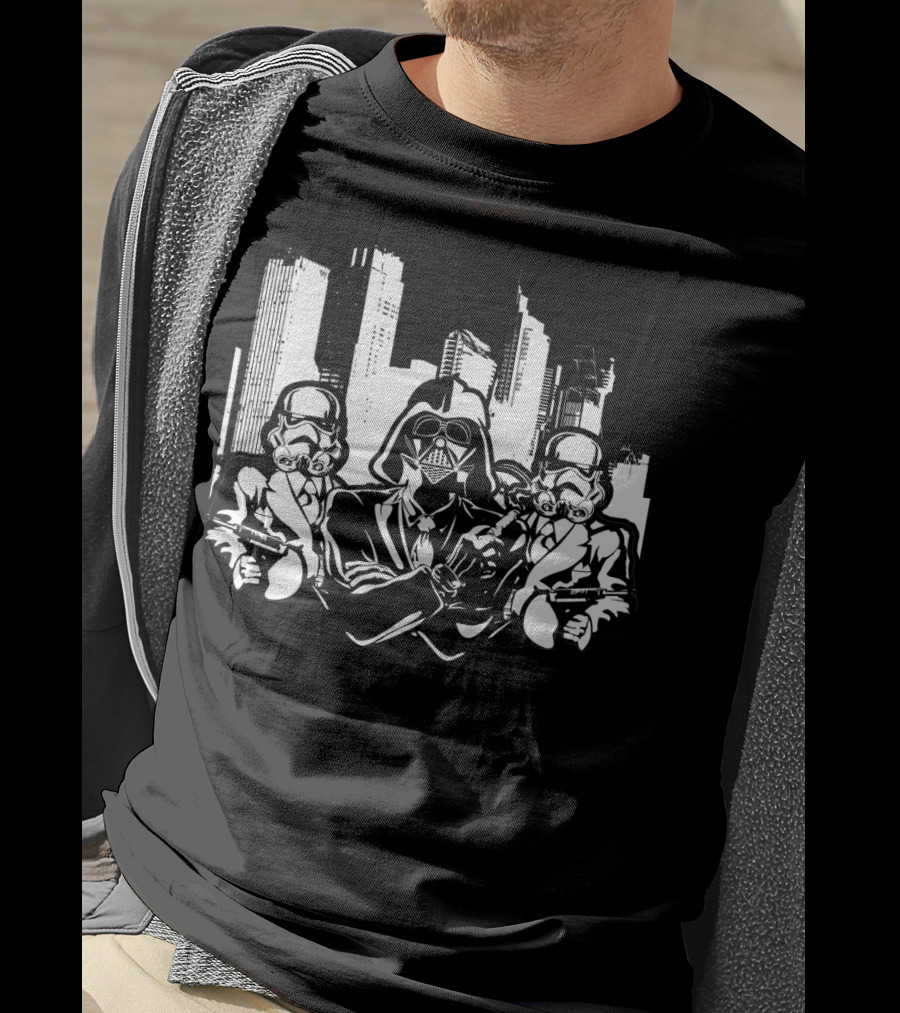 City Empire Darth Vader And Stormtroopers Star Wars T-Shirt