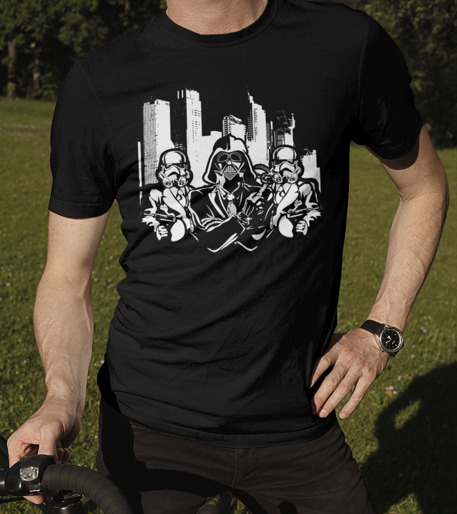 City Empire Darth Vader And Stormtroopers Star Wars T-Shirt