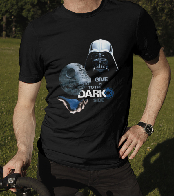 Darth Vader Star Wars Give In To The Dark Side With Death Star T-Shirt