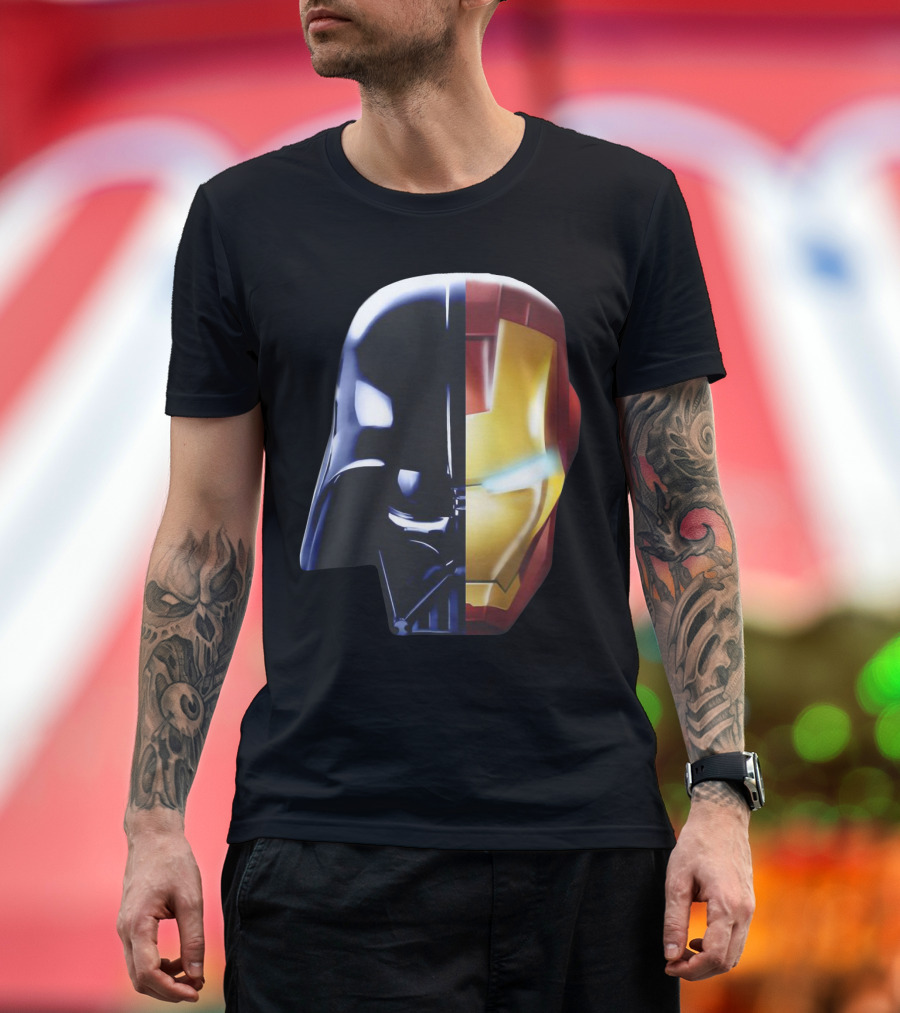Iron Darth Man Vader Star Wars Marvel Mashup T-Shirt