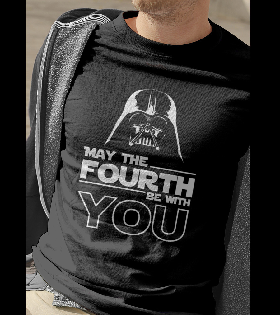 May The Fourth Be With You Darth Vader Star Wars Iconic Jedi Day T-Shirt