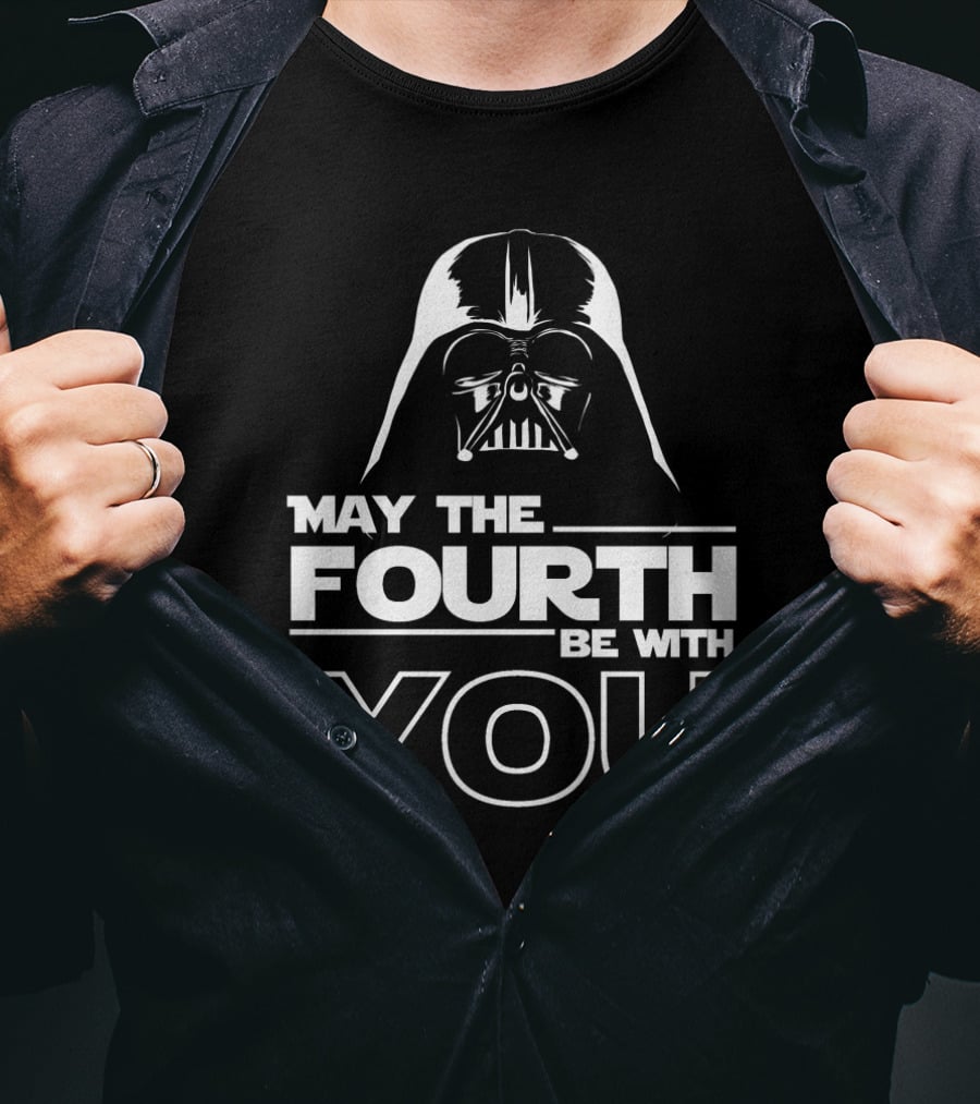 May The Fourth Be With You Darth Vader Star Wars Iconic Jedi Day T-Shirt