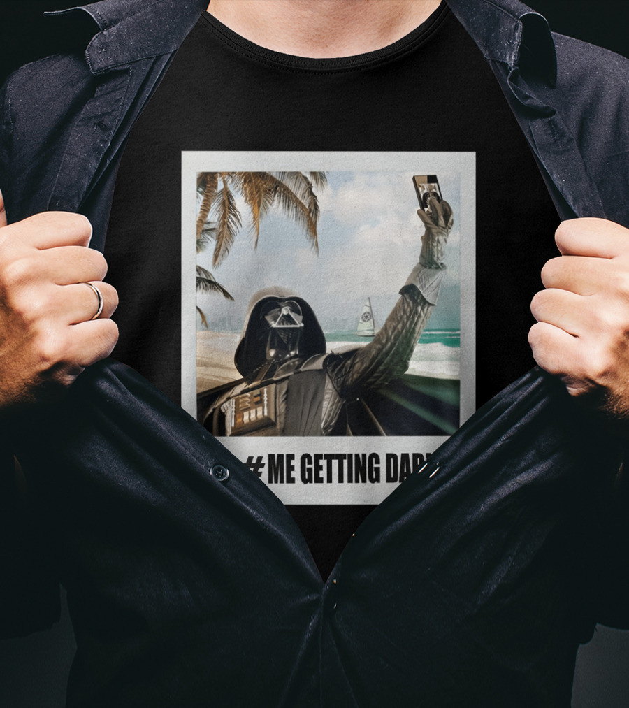 Me Getting Darker Darth Vader Star Wars Beach Selfie T-Shirt