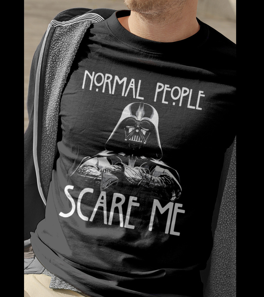 Normal People Scare Me Darth Vader Star Wars Halloween T-Shirt