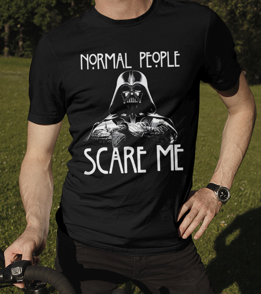 Normal People Scare Me Darth Vader Star Wars Halloween T-Shirt