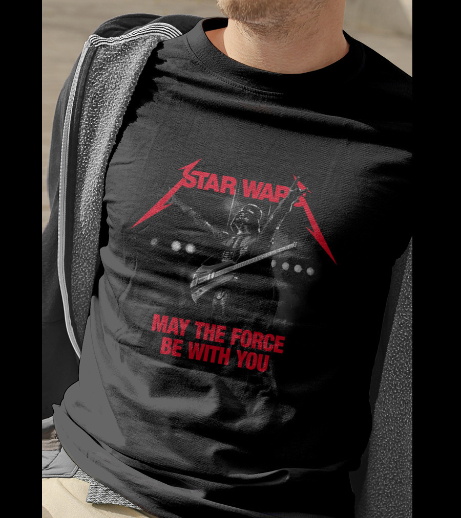 Star Wars Darth Vader Rock Star May The Force Be With You T-Shirt