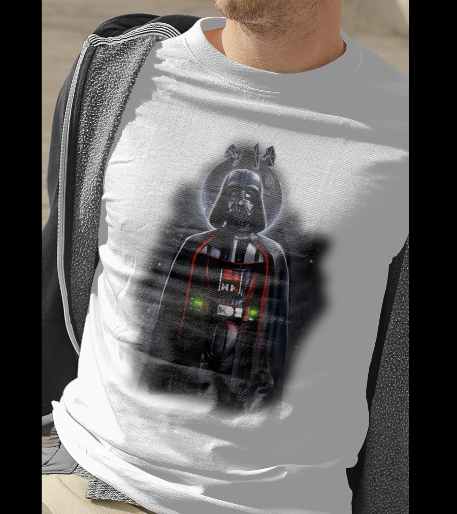 Star Wars Darth Vader With Death Star And Signature T-Shirt