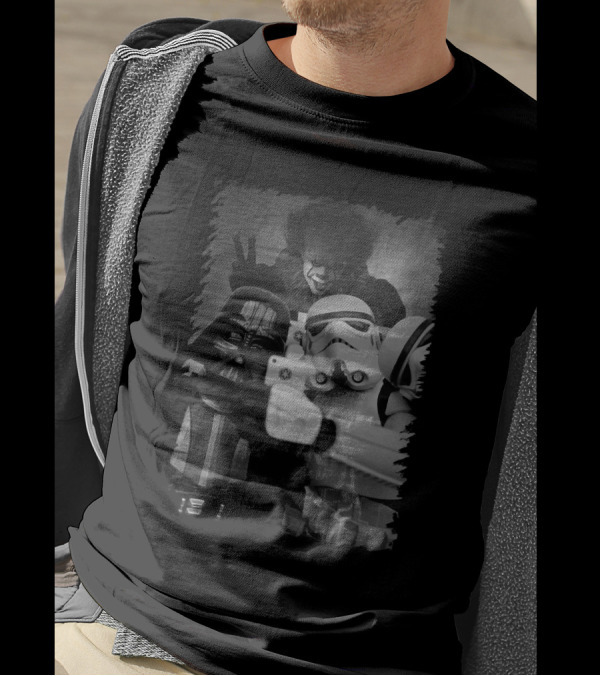 Darth Vader And Stormtrooper Selfie With Pennywise Star Wars Mashup T-Shirt