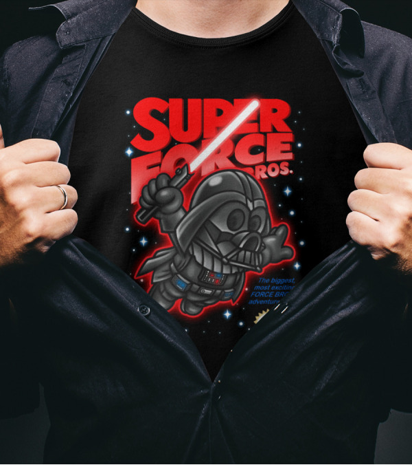 Super Force Bros Darth Vader Tatooine Entertainment System Adventure T-Shirt