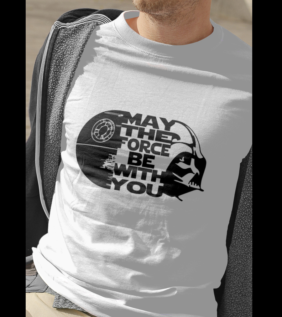 May The Force Be With You Death Star Darth Vader Star Wars T-Shirt
