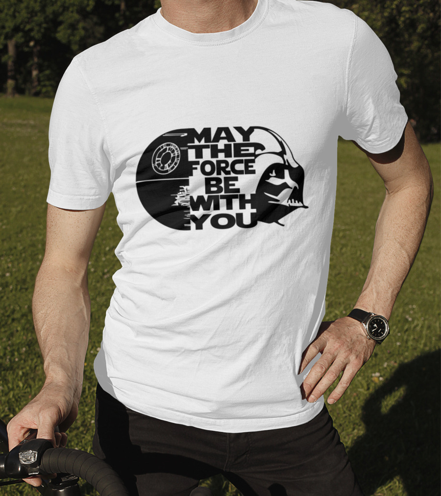 May The Force Be With You Death Star Darth Vader Star Wars T-Shirt