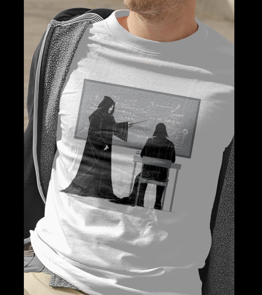 Teach The Force Darth Vader Dark Side Star Wars Classroom T-Shirt