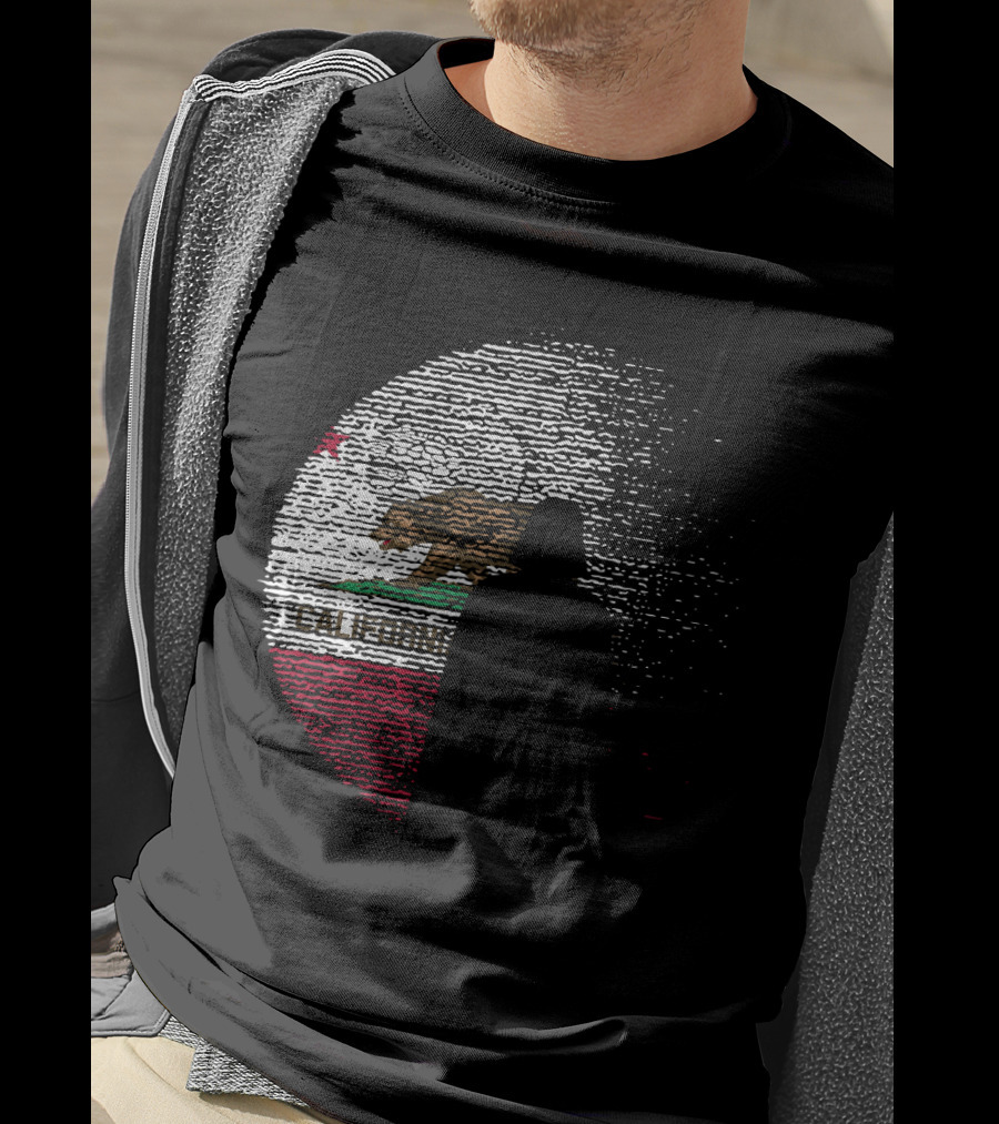 California State Flag Death Star Wars Moon Design Vader T-Shirt