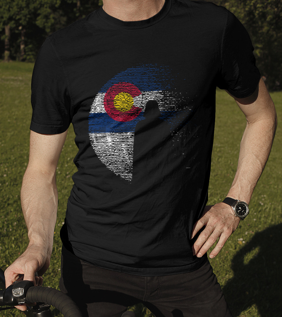 Colorado State Flag Darth Vader Death Star Moon T-Shirt