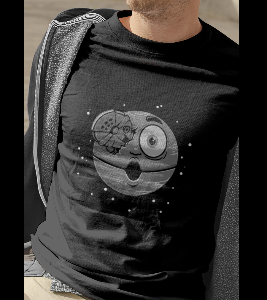 Crash Falcon Collides With Death Moon Star Wars T-Shirt