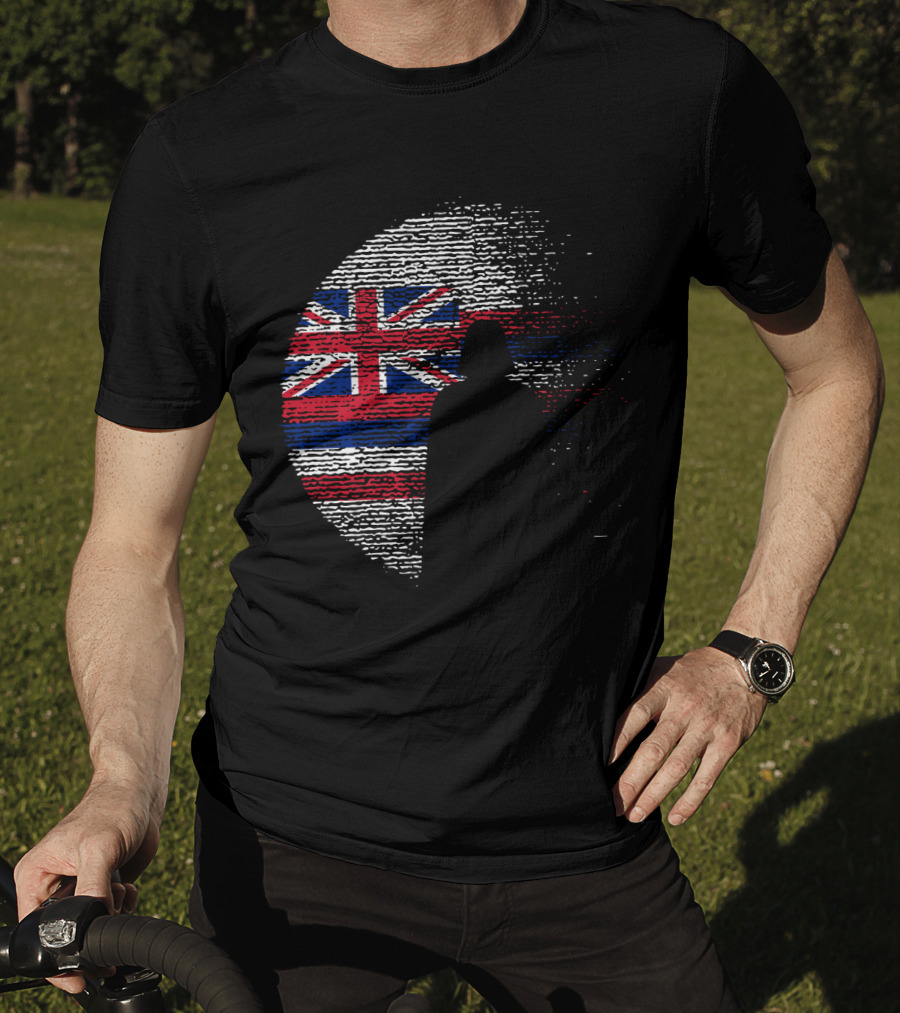 Hawaii State Flag Star Wars Death Star Vader T-Shirt