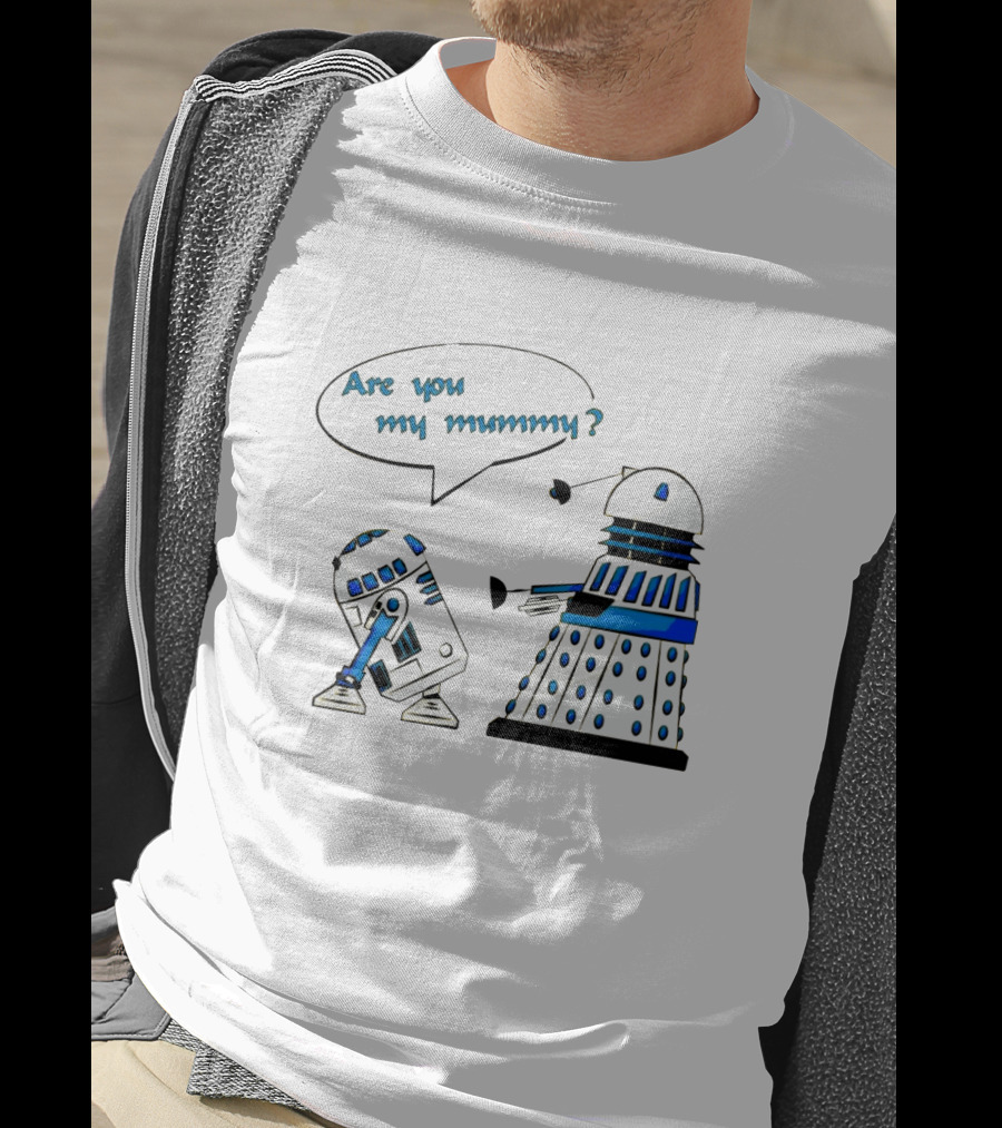 Are You My Mummy R2 D2 Dalek Star Wars Doctor Who Crossover T-Shirt