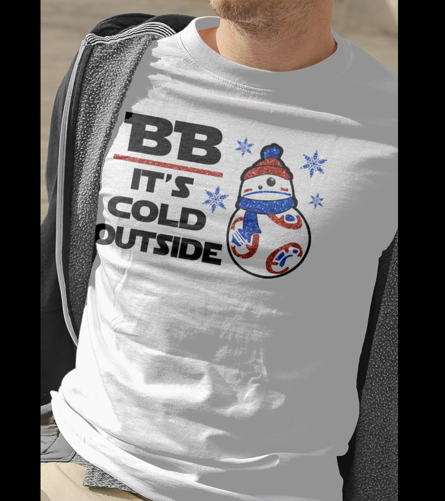 BB-8 It's Cold Outside Winter Holiday Droids Star Wars T-Shirt