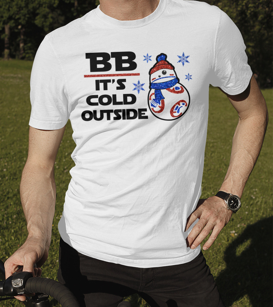 BB-8 It's Cold Outside Winter Holiday Droids Star Wars T-Shirt