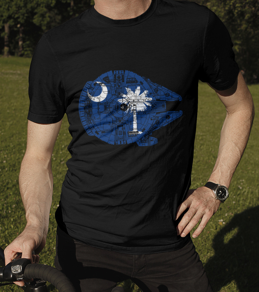 South Carolina Flag Millennium Falcon T-Shirt