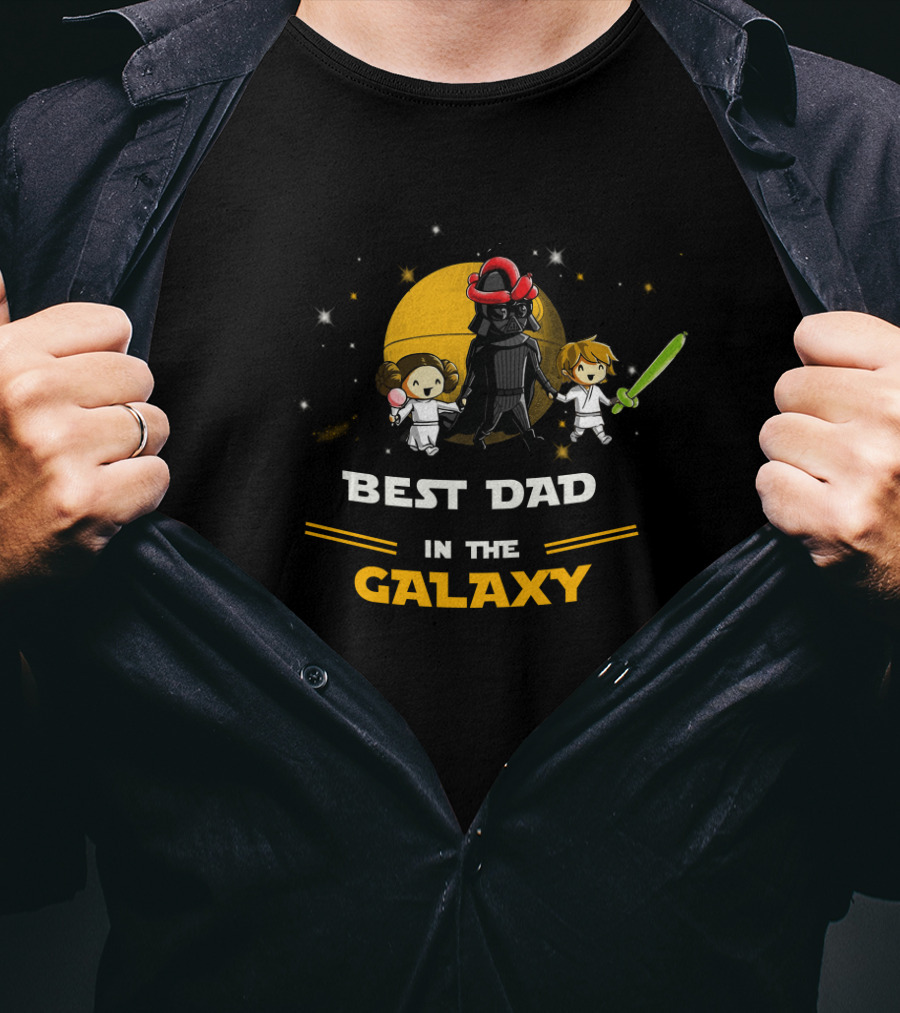 Best Dad In The Galaxy Star Wars Parody Father's Day T-Shirt