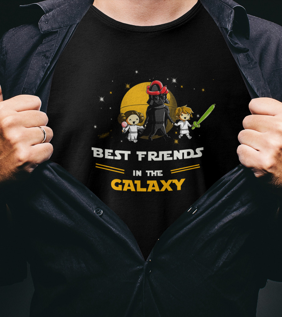 Best Friends In The Galaxy Father's Day Star Wars Daughter And Son T-Shirt