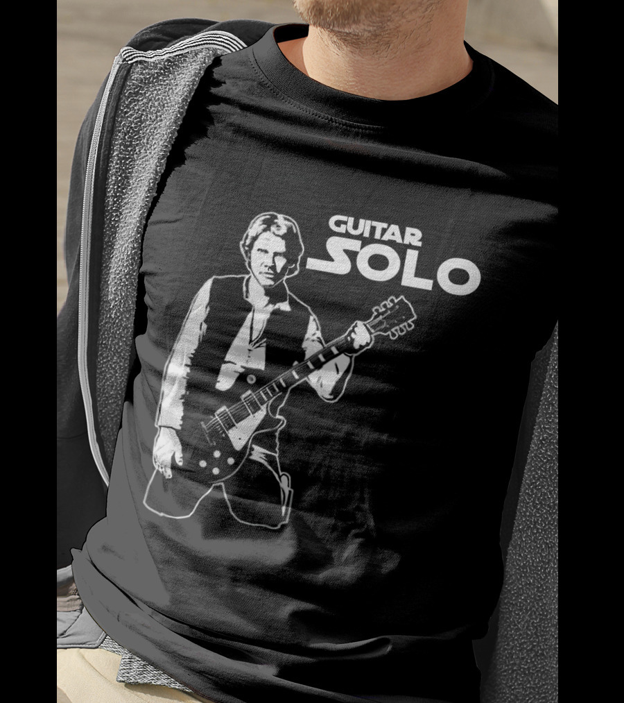 Guitar Solo Star Wars Han Solo With Guitar T-Shirt