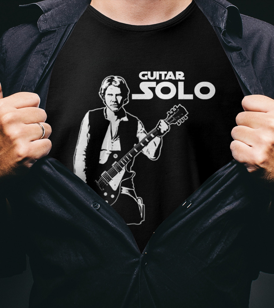 Guitar Solo Star Wars Han Solo With Guitar T-Shirt