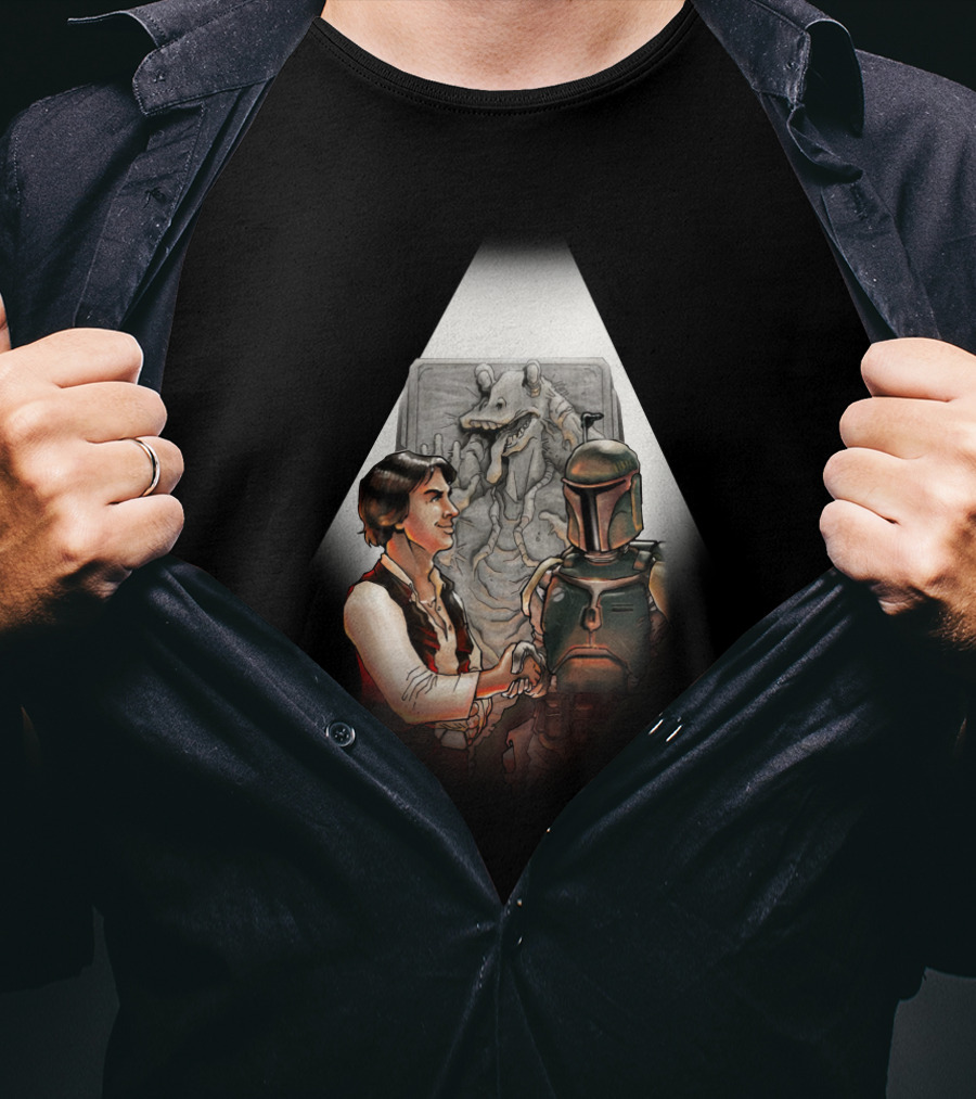 Dark Compromise Boba Fett Han Solo Star Wars Jabba The Hutt Carbonite T-Shirt