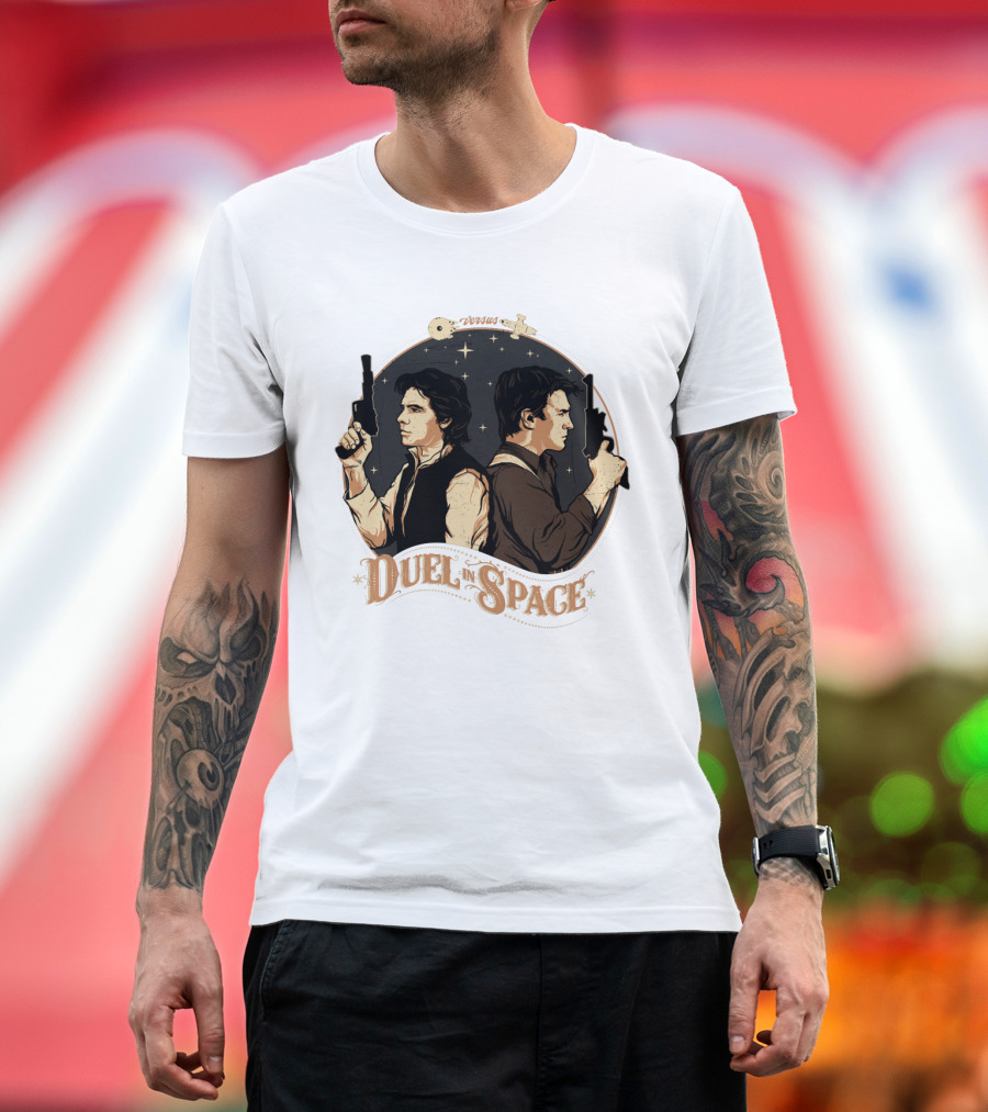 Duel In Space Versus Han Solo Star Wars T-Shirt