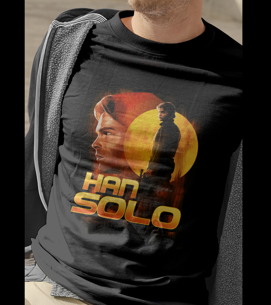 Young And Wild Han Solo Star Wars Iconic Character Graphics T-Shirt