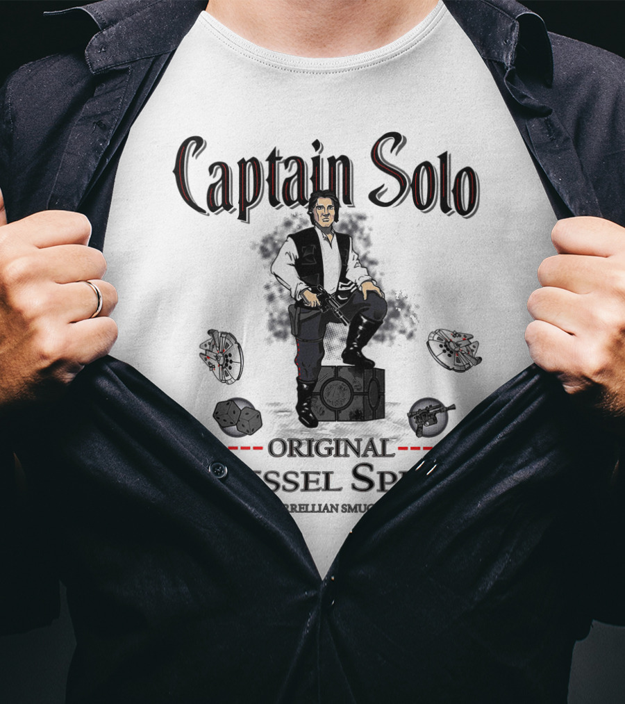 Captain Solo Original Kessel Spice Premium Corellian Smuggled Quality T-Shirt