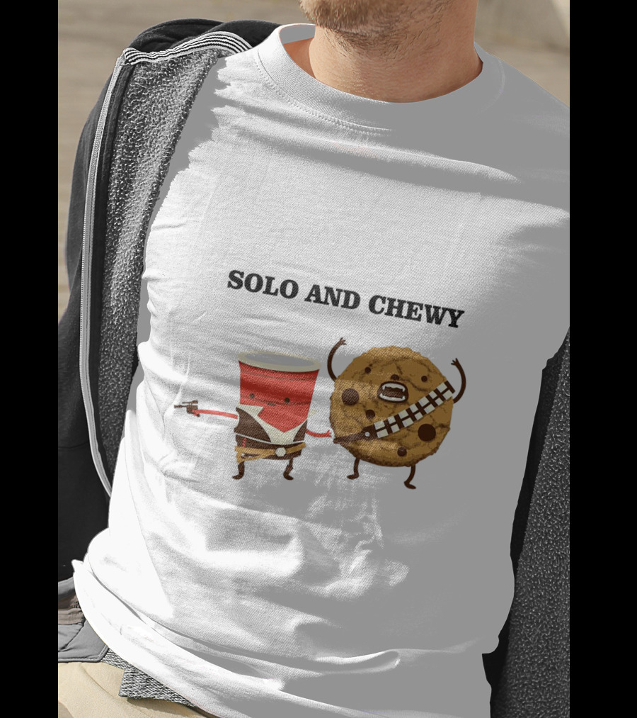 Solo And Chewy Han Solo Cup Cookie Star Wars Mashup T-Shirt