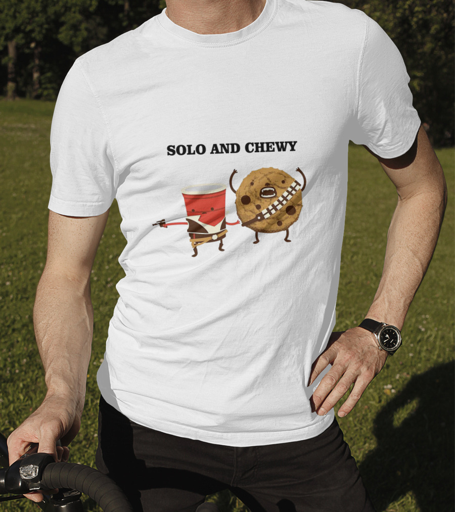 Solo And Chewy Han Solo Cup Cookie Star Wars Mashup T-Shirt
