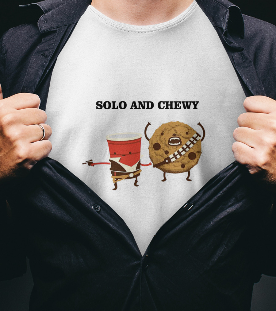 Solo And Chewy Han Solo Cup Cookie Star Wars Mashup T-Shirt