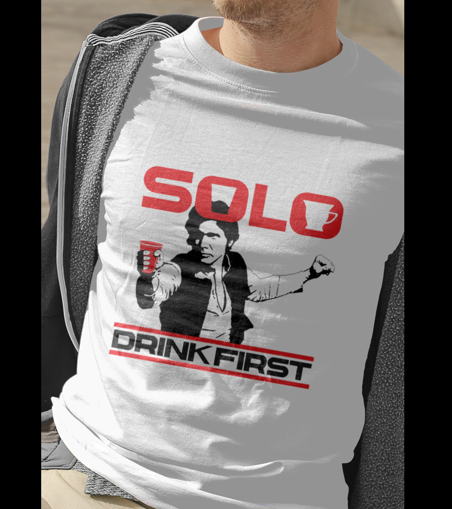 SOLO Drink First Han Star Wars T-Shirt