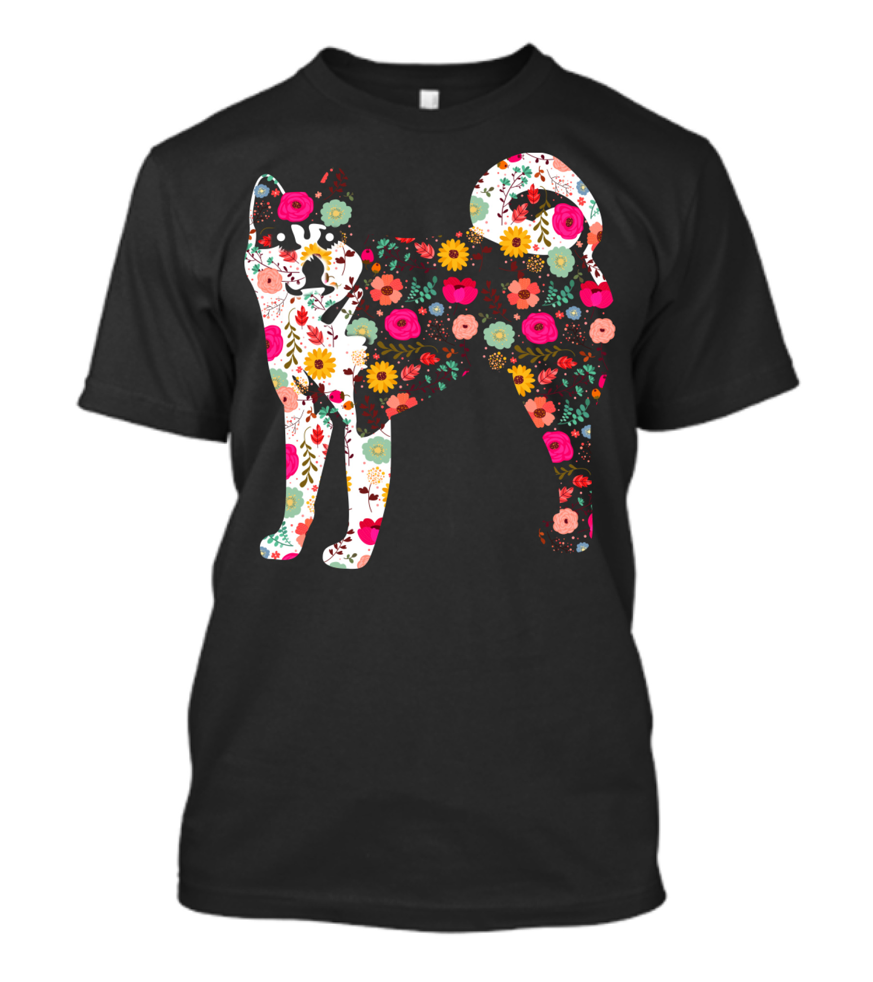 Akita Floral Patterned Body T-Shirt